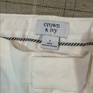 Crown & Ivy Cream Chinos
